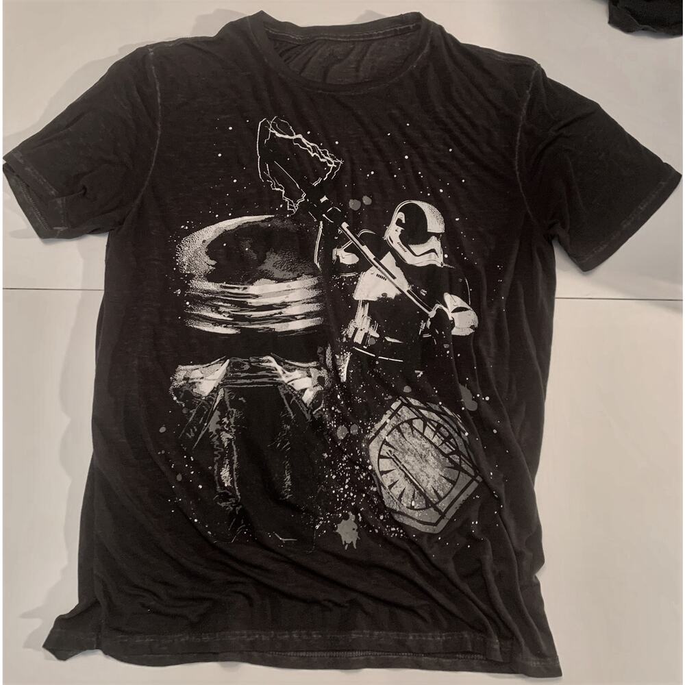 Kylo Ren With Stormtrooper Star Wars Black T-Shirt